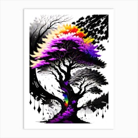 Rainbow Tree 4 Art Print