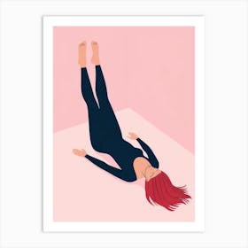 Yoga Pose 8 Art Print