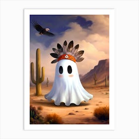 Ghost In The Desert 5 Art Print