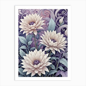 Winter Flowers no1 Art Print