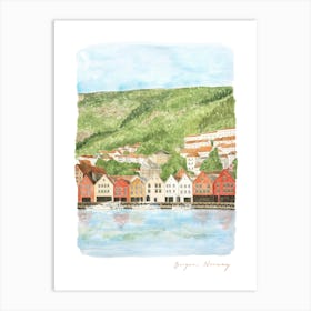 Bergen, Bryggen, Norway Art Print