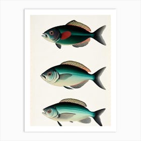 Barreleye Fish Vintage Poster Art Print