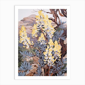 Bluebonnet 4 Flower Painting Art Print