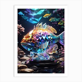 Colorful Fish Print Art Print