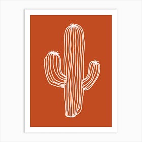 Cactus Line Drawing Mammillaria Cactus Art Print