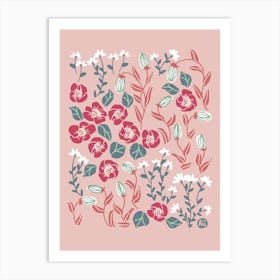 Dreamy Garden [pink] Art Print