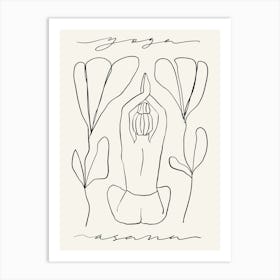 Yoga Asana 1 Art Print