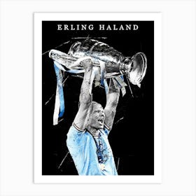 Erling Braut Håland Manchester City 4 Art Print