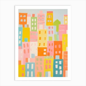 Montreal, Canada Colourful View 1 Art Print