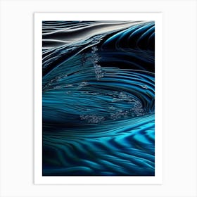 Water Texture Water Waterscape Crayon 2 Art Print