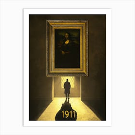 Aihrgdesign A Vintage Poster Inspired By The 1911 Theft Of Th 571ef5ed 1dff 41b6 912a F37d0334dbaa 1 Art Print