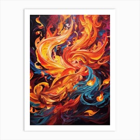 Fire Phoenix Art Print