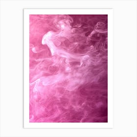 Pink Smoke Background Art Print