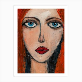 Redhead Art Print