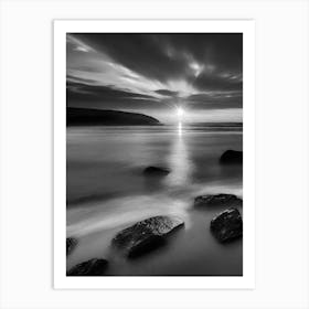 Black And White Sunset 3 Art Print