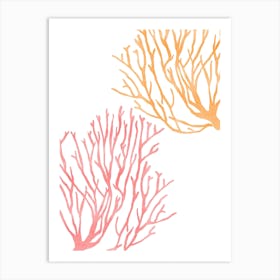 Watercolor Coral Art Print