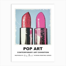 Poster Lipstick Pop Art 2 Art Print