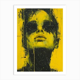 Yellow And Black Art Print