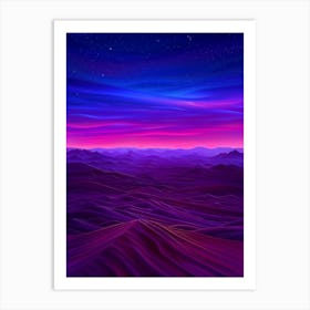 Desert Landscape 41 Art Print