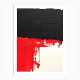 'Black And Red' 2 Art Print