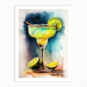 Margarita Painting drinks Art Print