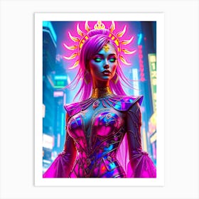 SexyPink Gloss Girl Art Print