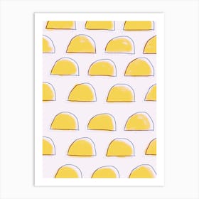 Yellow Tortillas Art Print