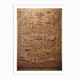 Egyptian Relief 2 Art Print