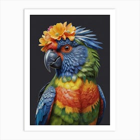 Colorful Parrot Art Print