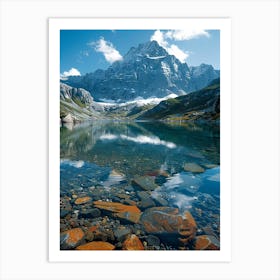 Swiss Alps Lake Art Print