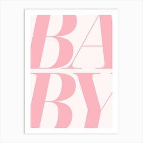 Baby Logo Art Print