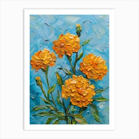 Yellow Carnations Art Print