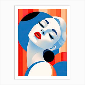 Pretty woman, Pop art Art Print