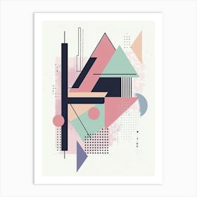 Abstract Geometric Painting 1 Art Print