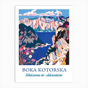 Boka Kotorska, Montenegro Art Print