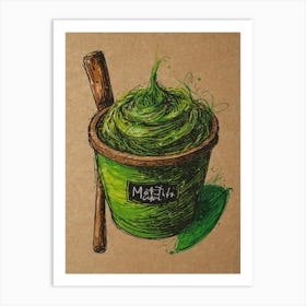 Matcha Green Tea 1 Art Print