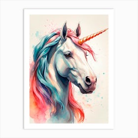 Unicorn Canvas Print Art Print