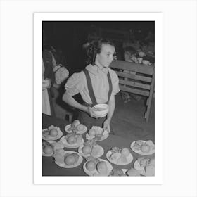 Lunch For Schoolchildren, Most Of Whose Parents Are Working In The Fields, Fsa (Farm Security Administration) Farm Art Print