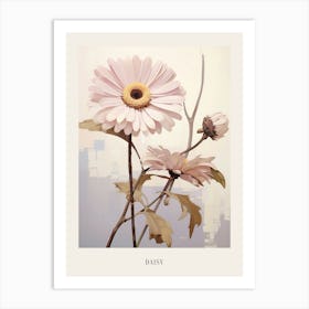 Floral Illustration Daisy 3 Poster Art Print