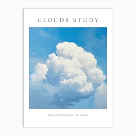 Study Of Clouds Quebec City, Canada Art Print