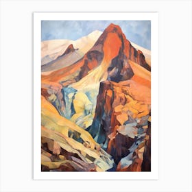 Mount Teide Spain 2 Mountain Painting Art Print