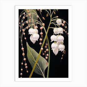 Flower Illustration Lily Of The Valley 3 Art Print