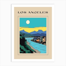 Minimal Design Style Of Los Angeles, Usa 3 Poster Art Print