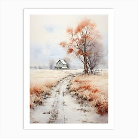 Winter Farmhouse 7 Art Print