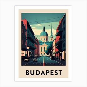 Budapest 2 Vintage Travel Poster Art Print