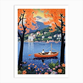 Lake Como Italy Vintage 4 Art Print