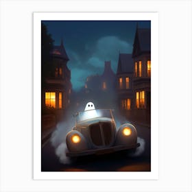 Ghost Car Art Print