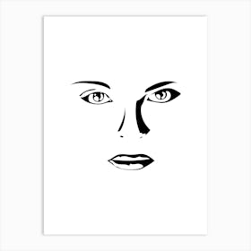 Face Of A Woman Art Print