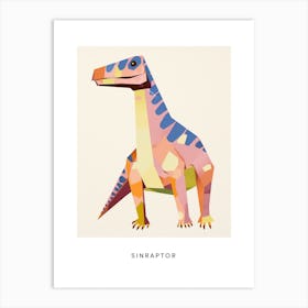 Nursery Dinosaur Art Sinraptor 2 Poster Art Print