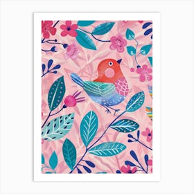 Bird In The Garden 2 Art Print